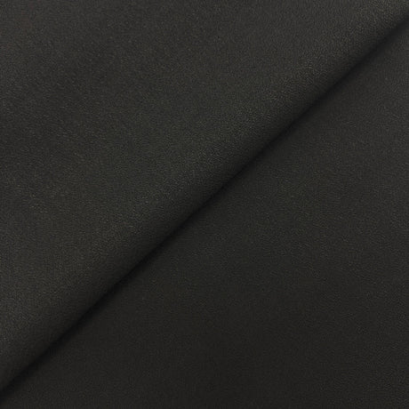 Charcoal Wool Crepe Fabric - Charcoal, 58" Width