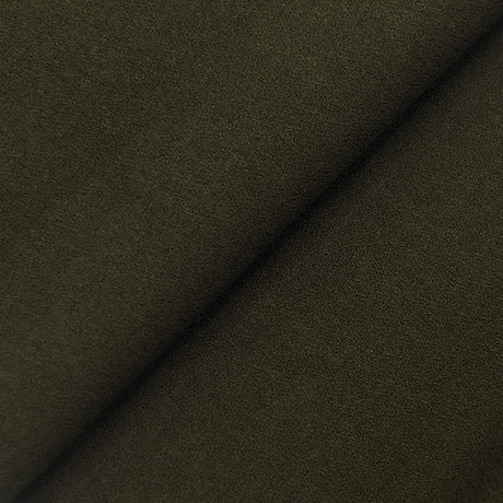 Olive Green Wool Crepe Fabric - Olive Green, 58" Width