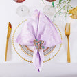 Jacquard Cloth Dinner Napkin 20x20 Lavender