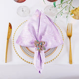 Jacquard Cloth Dinner Napkins 20x20 Lavender