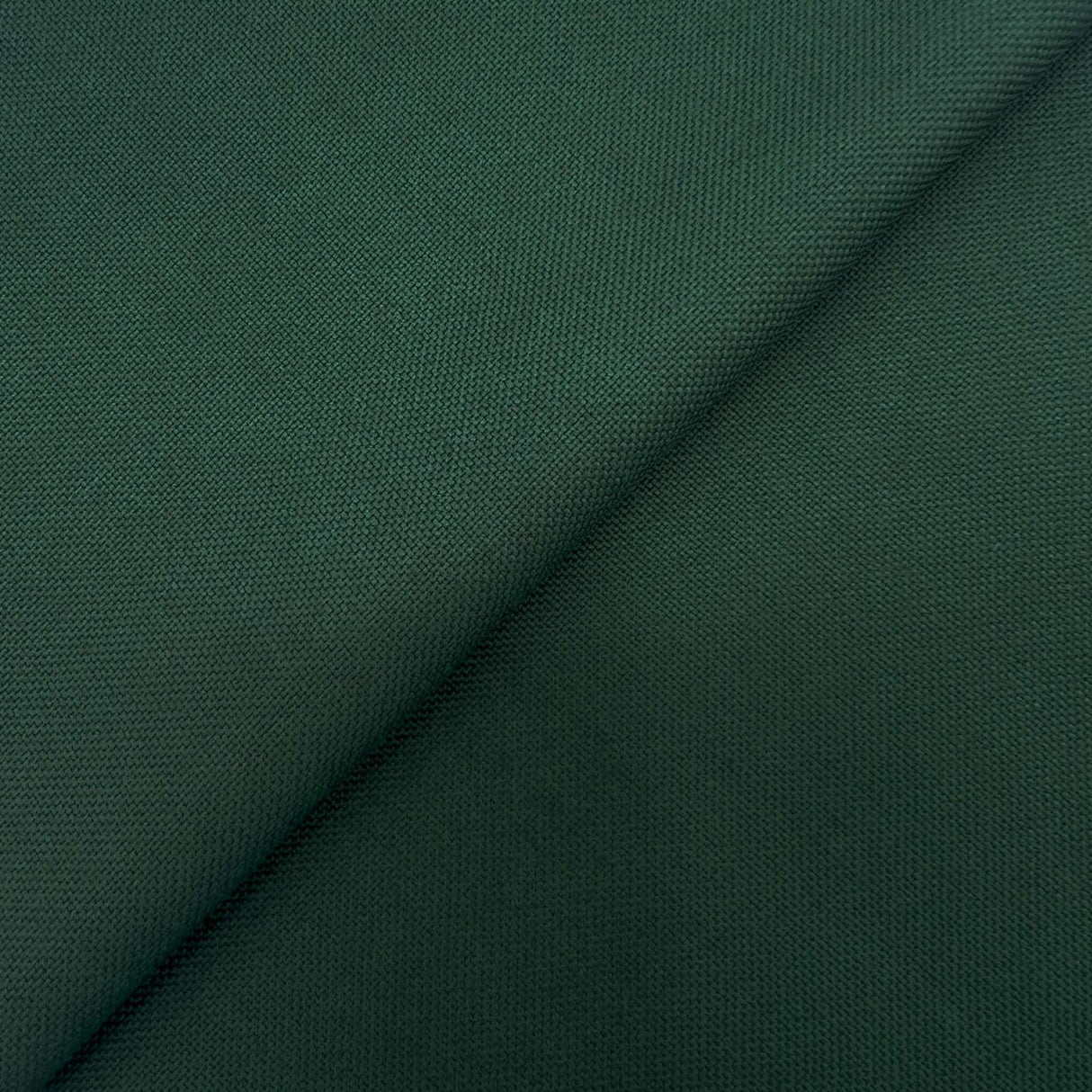 Machine Washable Dark Green Tropical Wool Blend Fabric - Dark Green, Hopsack, 60" Width