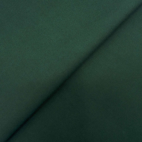 Machine Washable Dark Green Tropical Wool Blend Fabric - Dark Green, Hopsack, 60" Width