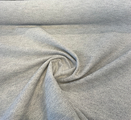 Sunbrella Boucle Improve Sterling Gray Acrylic Fabric - Boucle Texture, Gray, Outdoor Upholstery, 54" Width (1 Yard)