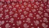 Bandana Redwood Sunbrella Solution Dyed Acrylic Fabric - Red Bandana Print, 54" Width (1 Yard)
