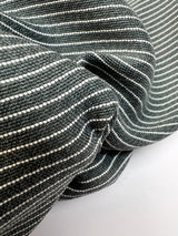 Viscose Striped Suit Fabric White Green