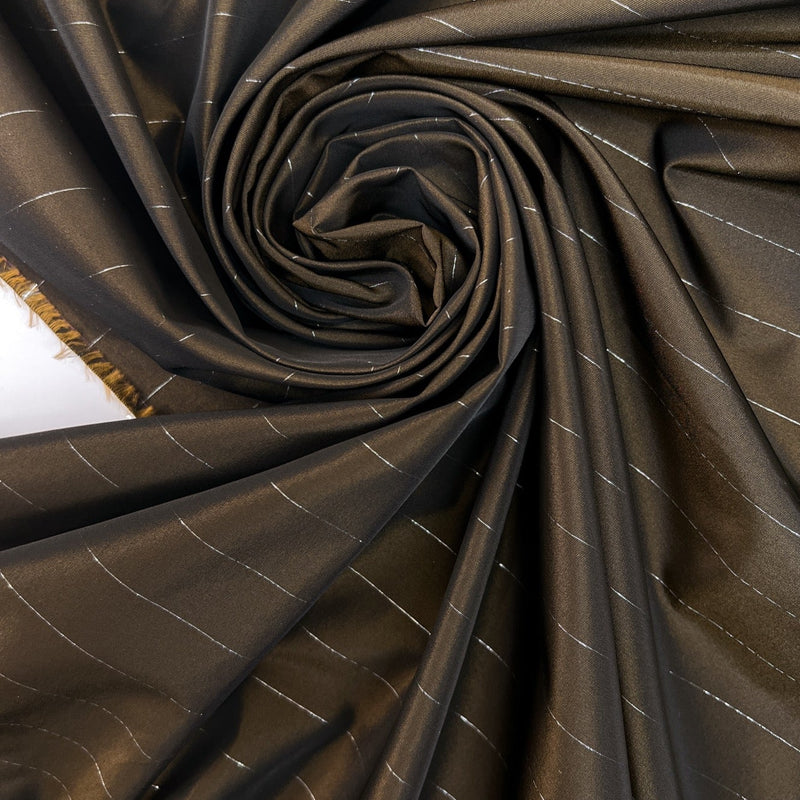 Golden Brown Changeant Lurex Fabric
