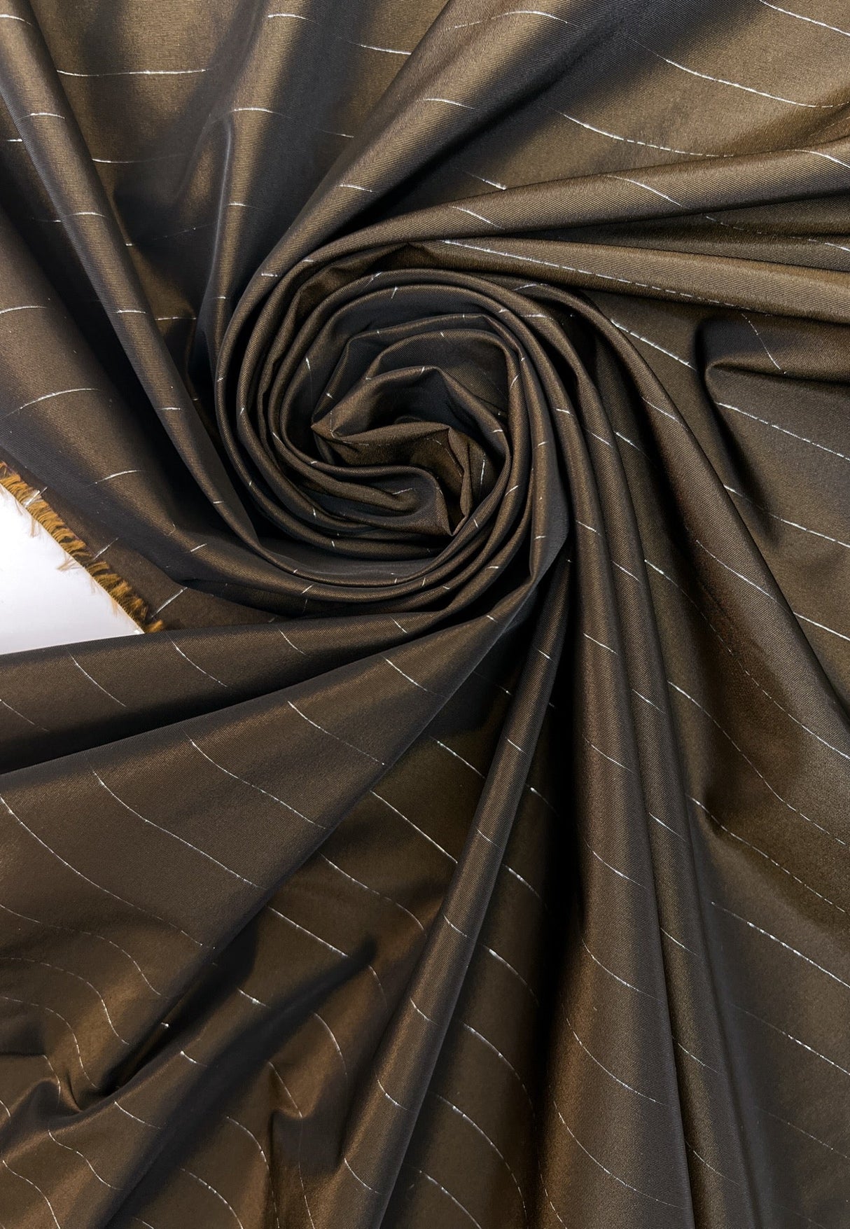 Golden Brown Changeant Lurex Fabric