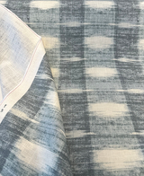 Waverly Sashika Linen Blend Fabric - Plaid Ikat, Lagoon Teal, 54" Width (By The Yard)