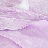 Round Polyester Tablecloth 120" Mirage Jacquard Lavender