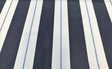 Relate Harbor Acrylic Fabric - Navy Blue, Light Blue, White Stripes, 54" Width (1 Yard)