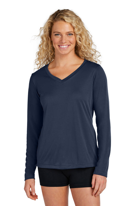 Sport-Tek® Women's Long Sleeve PosiCharge Competitor V-Neck Tee