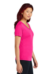 Sport-Tek® Ladies Posi Charge V-Neck Short SleeveTee