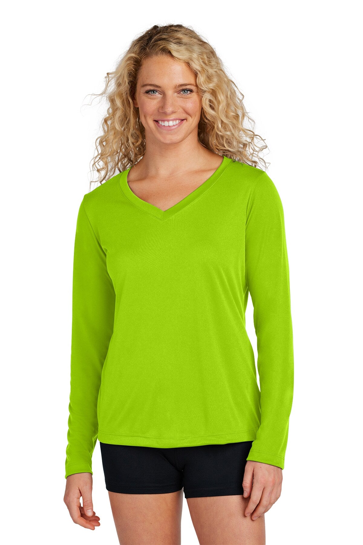 Sport-Tek® Women's Long Sleeve PosiCharge Competitor V-Neck Tee