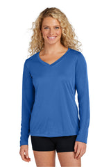 Sport-Tek® Women's Long Sleeve PosiCharge Competitor V-Neck Tee