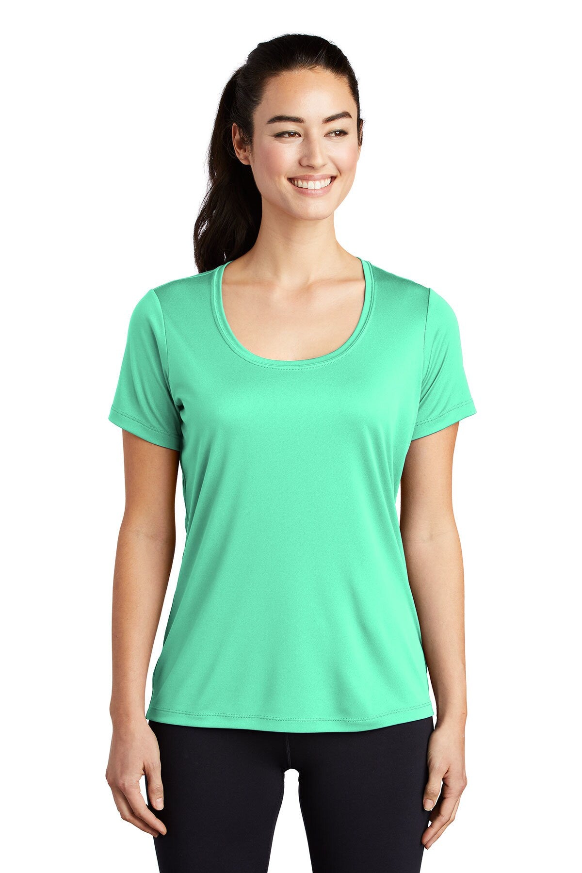Sport-Tek®- Ladies Scoop Neck Short Sleeve Tee