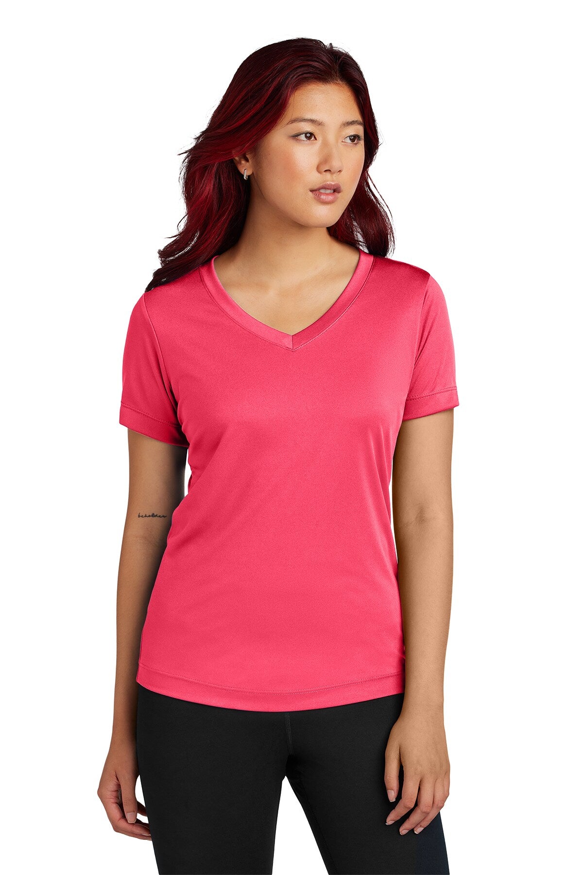 Sport-Tek® Ladies Posi Charge V-Neck Short SleeveTee