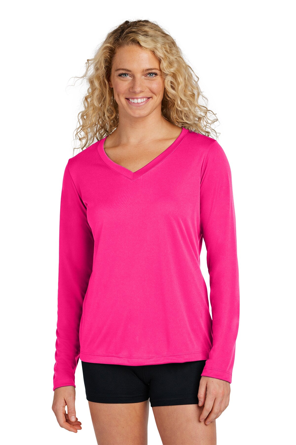 Sport-Tek® Women's Long Sleeve PosiCharge Competitor V-Neck Tee