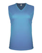 Women's Sleeveless V-Neck T-Shirt Performance Athletic Apparel shown in a clear product image for athletic wear, ideal f
