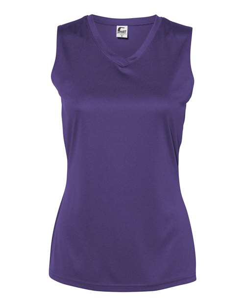 C2 Sport Women's Sleeveless V-Neck Performance T-Shirt