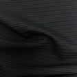 Black Shadow Stripe Wool Suiting Fabric - 100 Percent Wool Fabric, Black Shadow Stripe, 60" Width