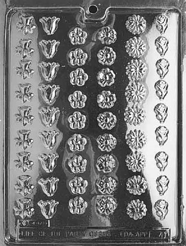 Small Assorted Flower Minis Mold - LPF041