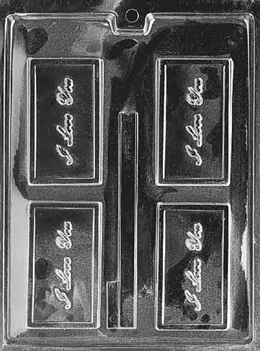 I Love You Card Chocolate Mold - LPBC004