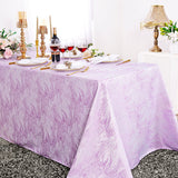 Rectangular Mirage Jacquard Polyester Tablecloth 90x156 Lavender