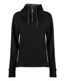 FitFlex Women's French Terry Hooded Quarter-Zip