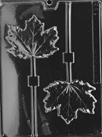 Large Maple Leaf Lolly Chocolate - LPF081