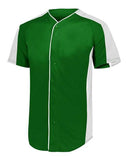 Jersey de béisbol con botones completos para jóvenes