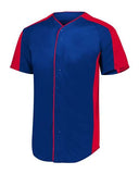 Jersey de béisbol con botones completos para jóvenes
