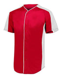 Jersey de béisbol con botones completos para jóvenes