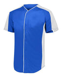 Jersey de béisbol con botones completos para jóvenes