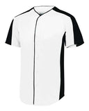 Jersey de béisbol con botones completos para jóvenes
