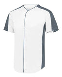 Jersey de béisbol con botones completos para jóvenes