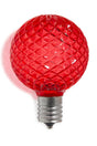 G50 Wonderful LED SMD Bulb (25 bulbs/bag) - Faceted, Red