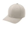Port Authority® Flexfit® Cotton Twill Cap Structured Mid Profile Stretch Fit Silver Underbill