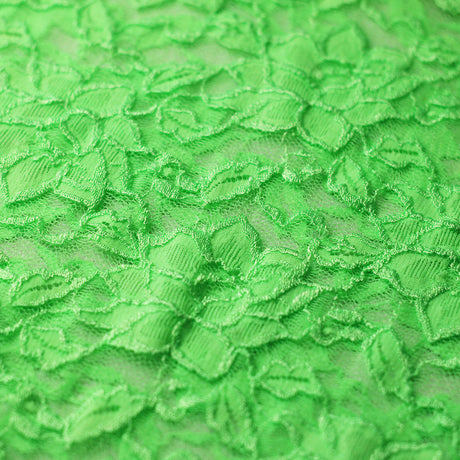 Passion Flower Nylon Spandex Fabric - Multiple Colors, Floral Lace Pattern, 57/58" Width (1 Yard)