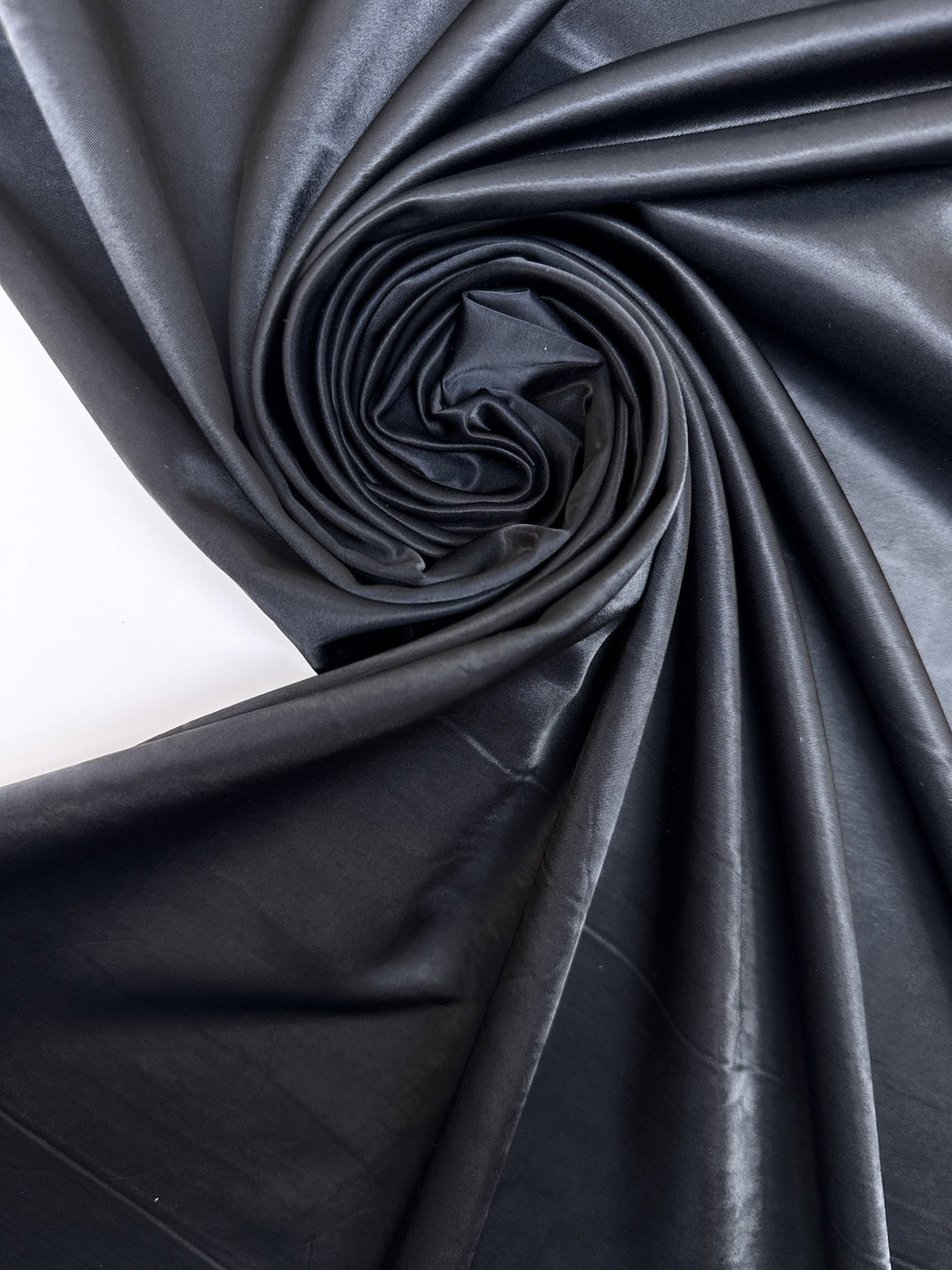 Polyamide Sateen Blue Moiré