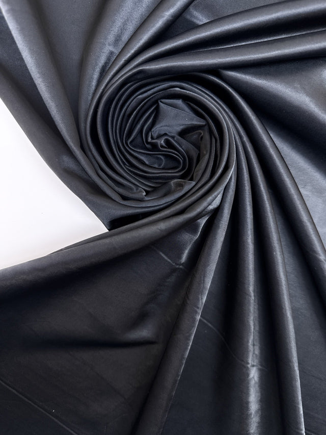 Polyamide Sateen Blue Moiré
