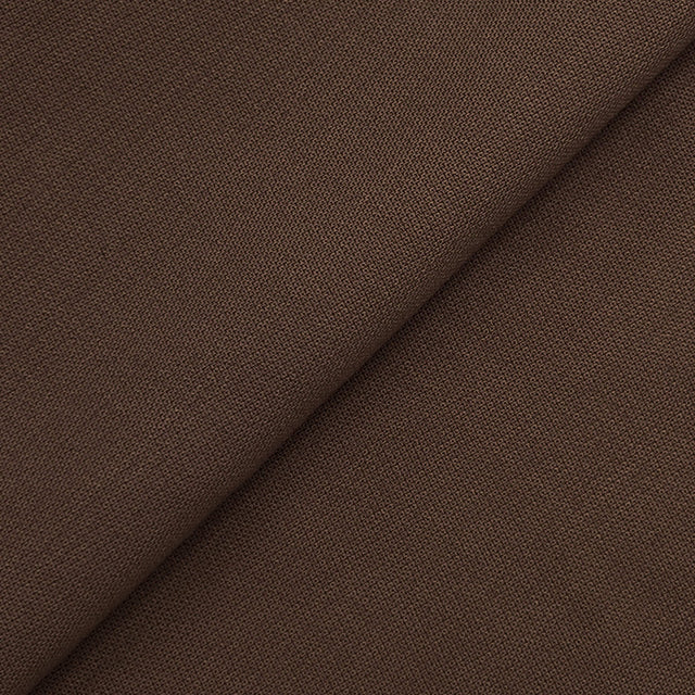 Machine Washable Chocolate Brown Tropical Wool Blend Fabric - Chocolate Brown, Tropical, 60" Width