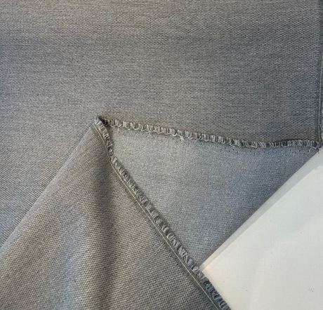 Sunbrella Acrylic Fabric - Pique Ash Gray, 54" Width (By The Yard)