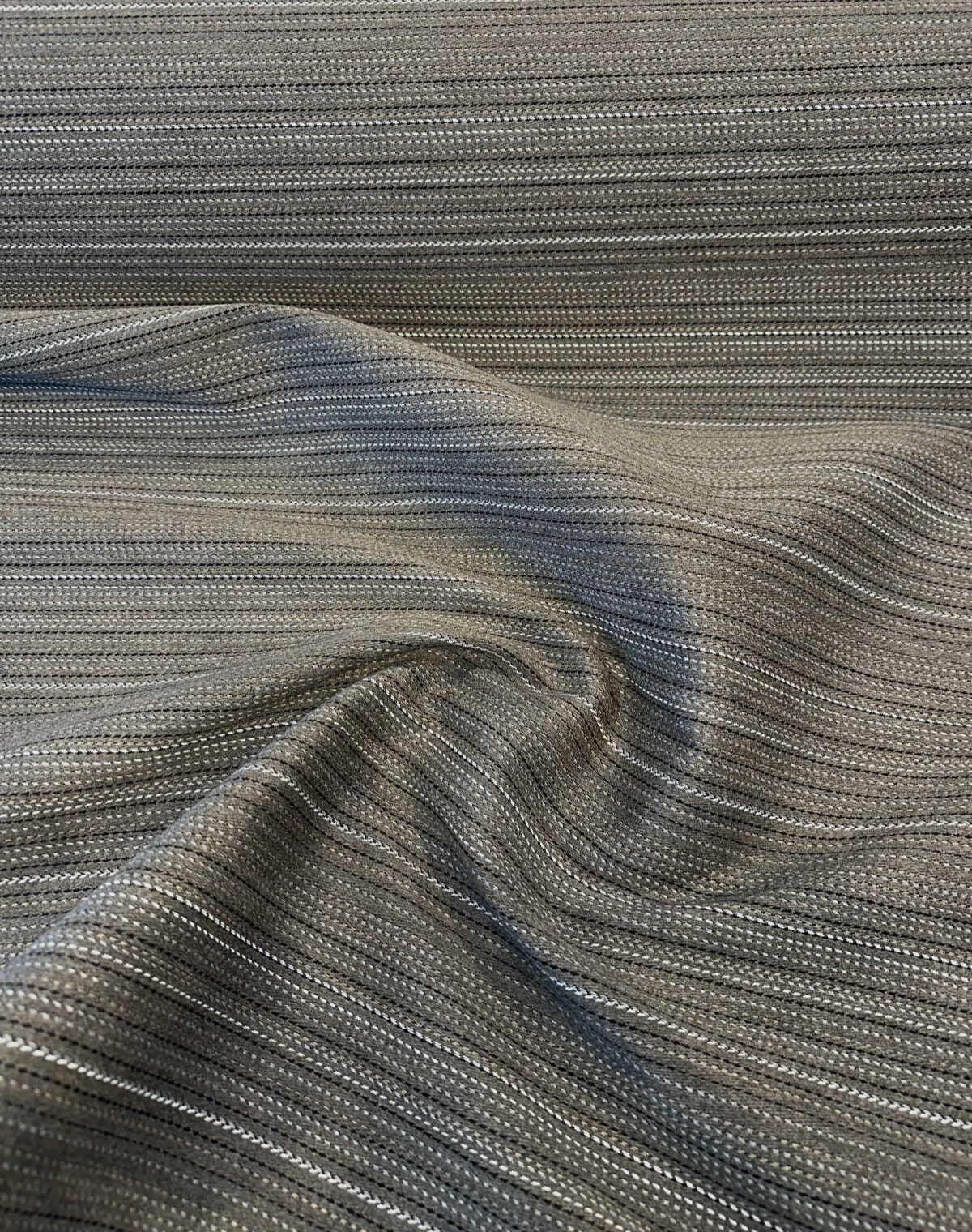 Sunbrella Achiever Solution Dyed Acrylic Fabric - Quarry Gray Stripes, 54" Width (1 Yard)