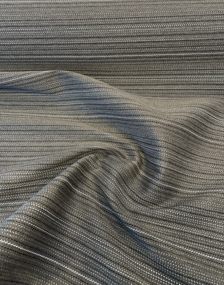 Sunbrella Achiever Solution Dyed Acrylic Fabric - Quarry Gray Stripes, 54" Width (1 Yard)