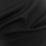 Black Tropical Wool Fabric - Black, 58/60" Width