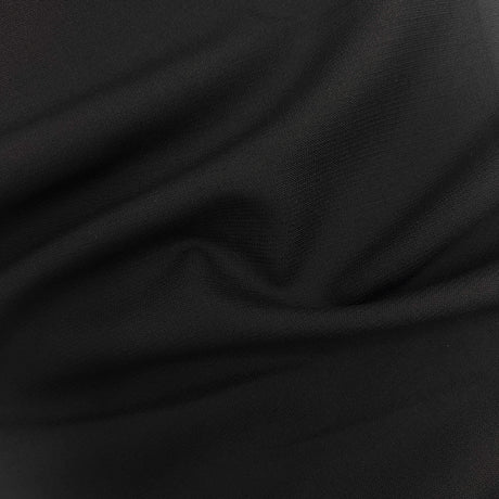 Black Tropical Wool Fabric - Black, 58/60" Width