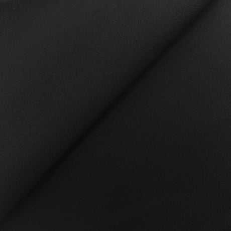 Black Tropical Wool Fabric - Black, 58/60" Width