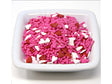 Valentine's Hearts Sprinkle Sequins - Pink Sprinkles with Red and White Heart Shapes