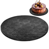 14" Round Black Foil Cake Board Drum