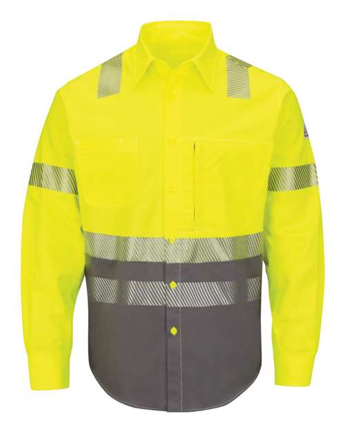 Hi-Visibility Color Block Uniform Shirt - EXCEL FR® ComforTouch® - 7 oz.